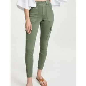 SPANX Olive Ankle Cropped Pants